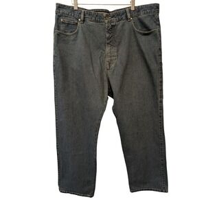 Ermenegildo Zegna Men's Blue Denim Jeans Made in Italy 42" x 28.5"Straight Leg‎